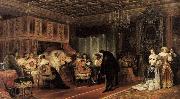 Paul Delaroche Cardinal Mazarin-s Last Sickness oil painting on canvas